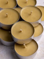 Solaén Natural %100 Doğal Balmumu Maxi Tealight Mum 3’lü (40 gr) – Uzun Yanışlı