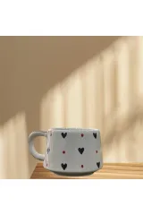 El yapımı Kalp desenli kupa