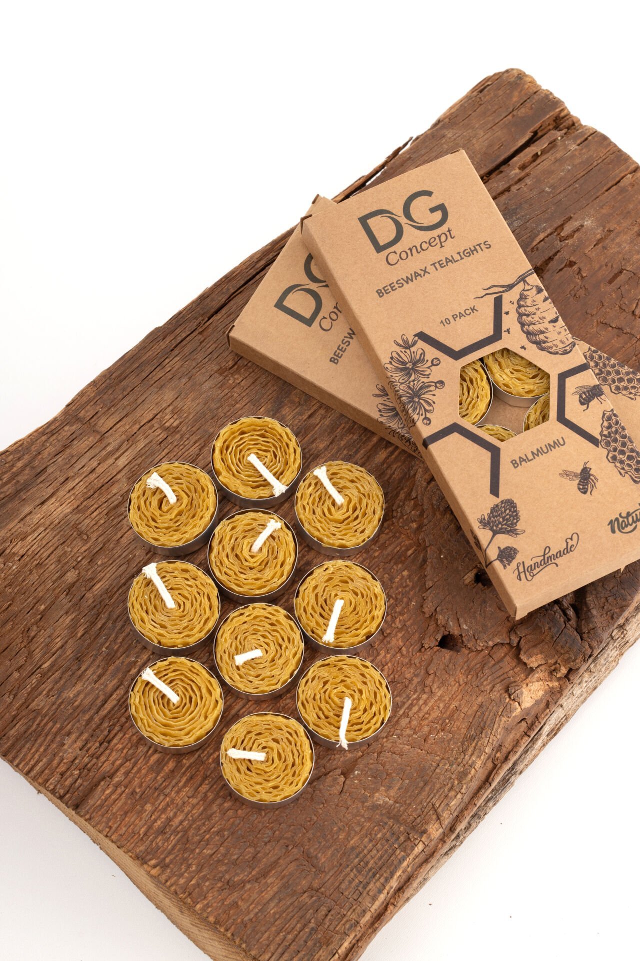 10'lu Doğal Balmumu Tealight