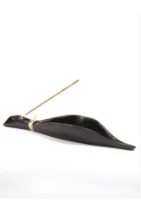 Dekoratif Siyah Yaprak Görünümlü Stick Tütsülük