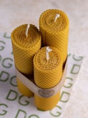 3'lü Balmumu Mum Seti