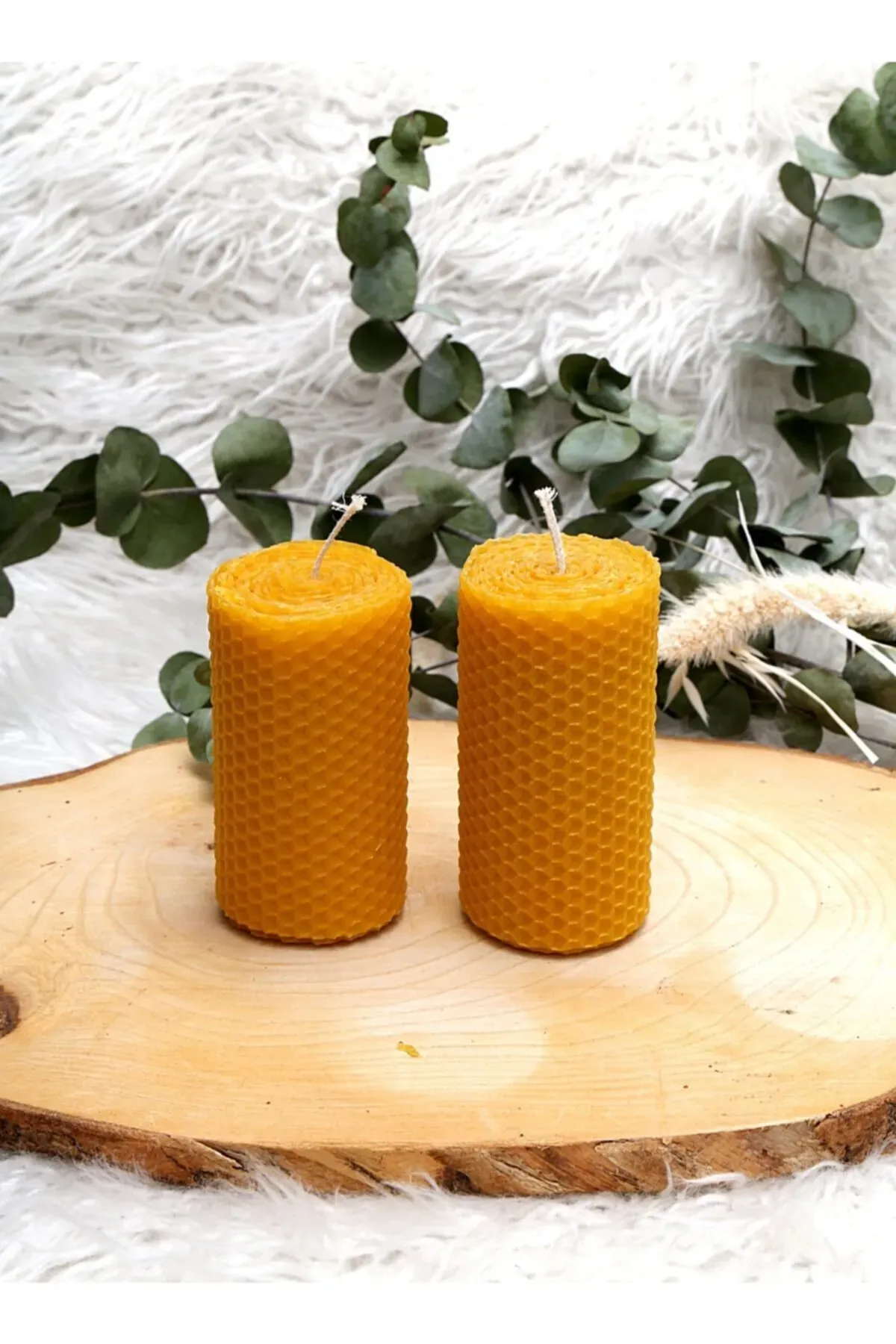 Balmumu Mum 2’li 10 cm