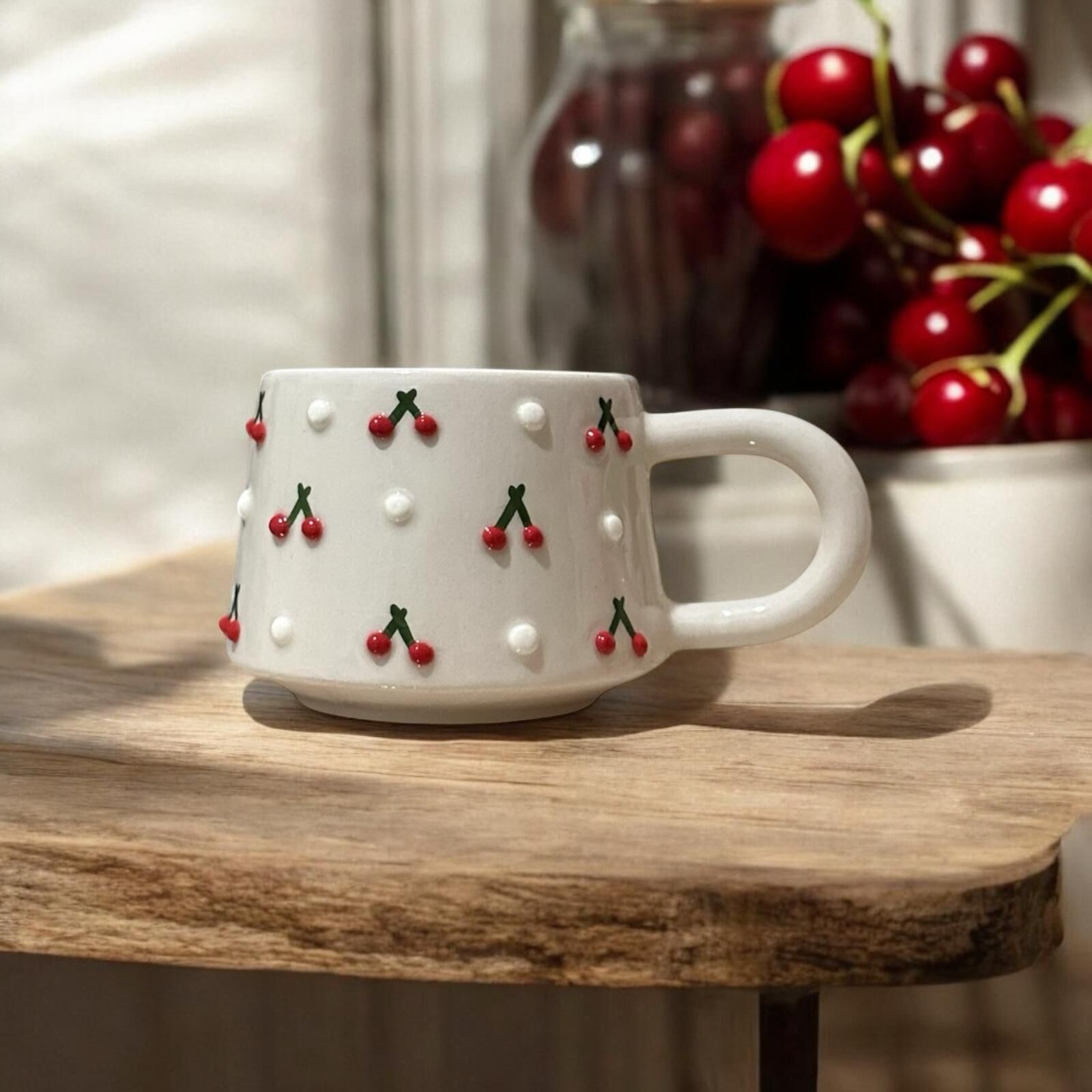 DG Concept El Yapımı Seramik Kupa –Kiraz