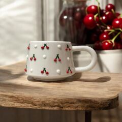 DG Concept El Yapımı Seramik Kupa –Kiraz