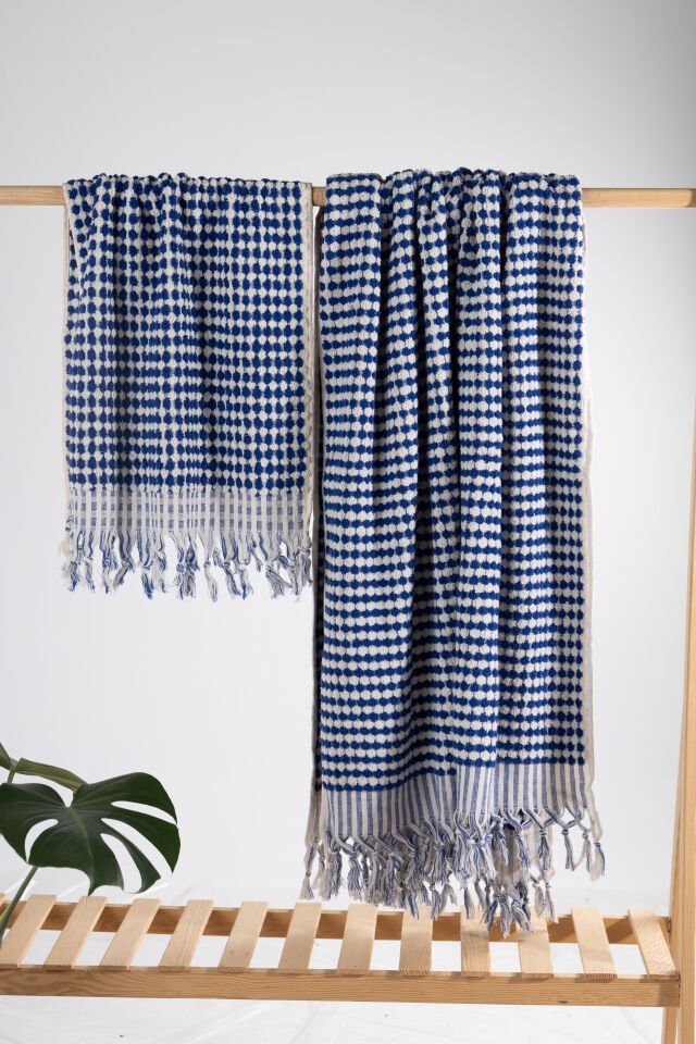 %100 Pamuk Kara Tezgah Dokuma Pofuduk Havlu Takımı