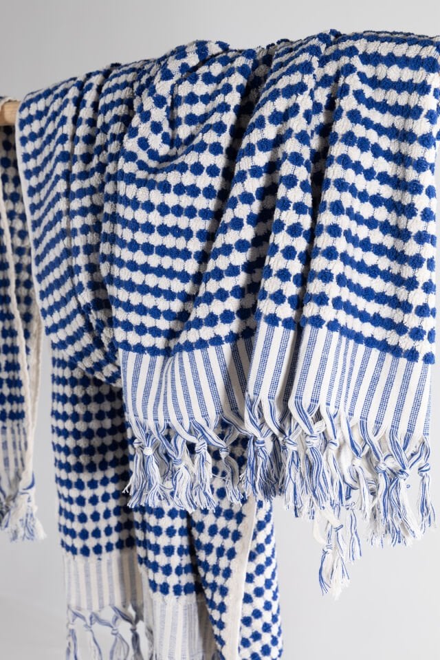 %100 Pamuk Kara Tezgah Dokuma Pofuduk Havlu Takımı