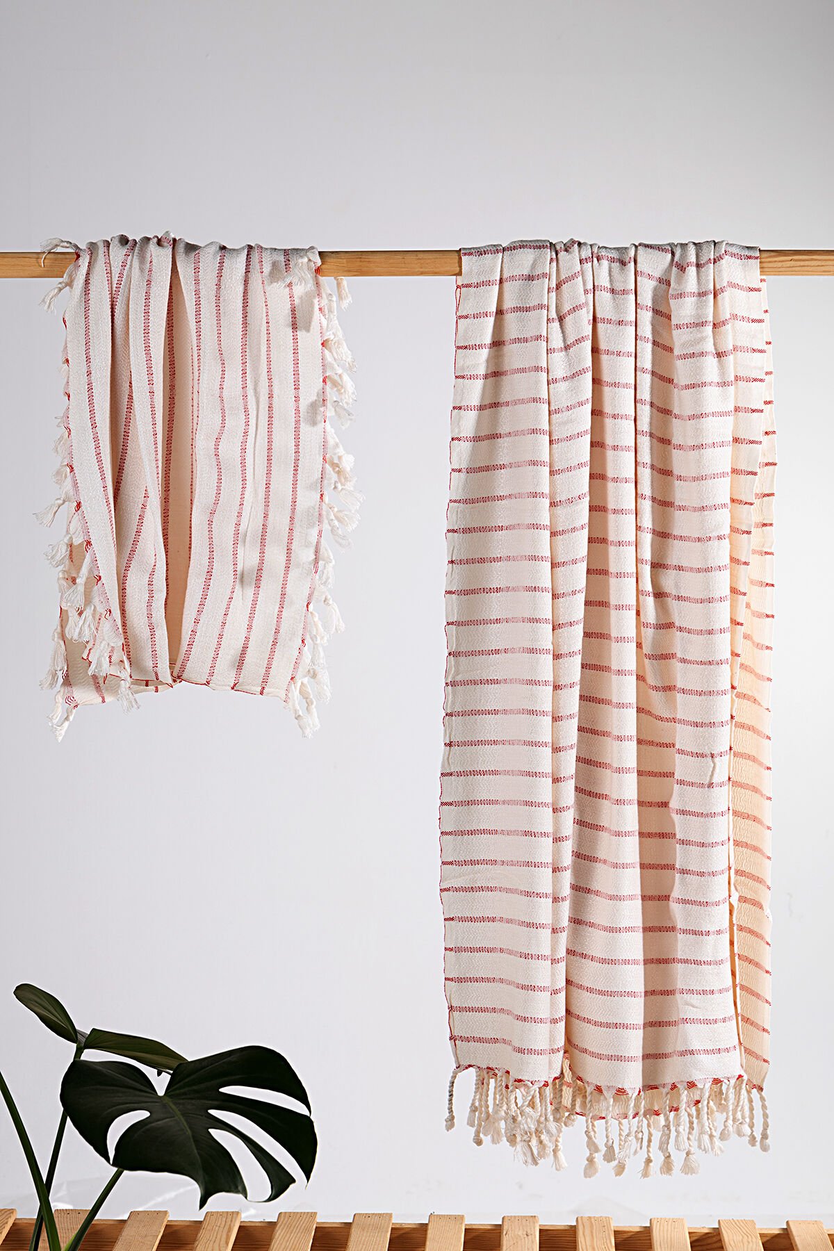 Doğal Bambu Peştemal Seti – El Dokuması, Yumuşak ve Hızlı Kuruyan