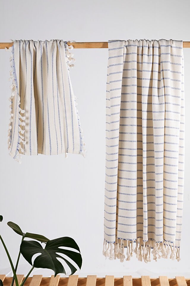 Doğal Bambu Peştemal Seti – El Dokuması, Yumuşak ve Hızlı Kuruyan