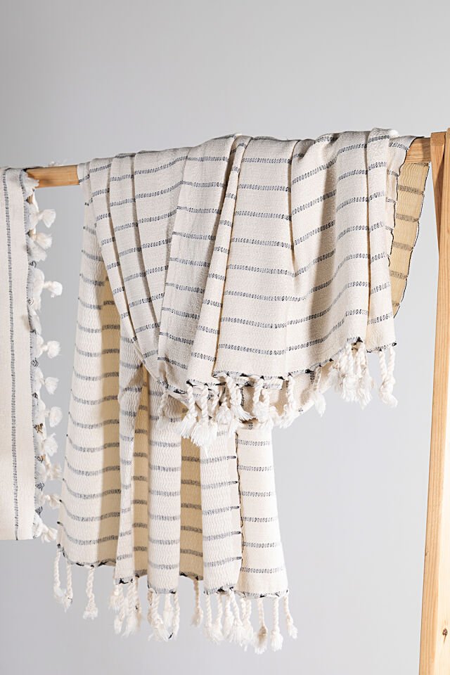 Doğal Bambu Peştemal Seti – El Dokuması, Yumuşak ve Hızlı Kuruyan