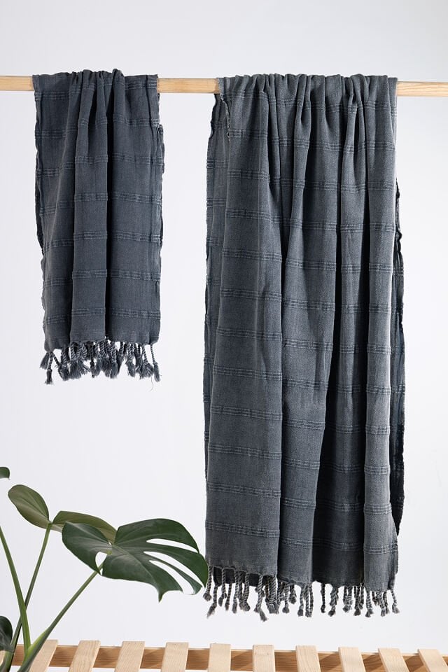 Taşlama Peştemal Peşkir Takımı – Doğallığın ve Şıklığın Buluşma Noktası