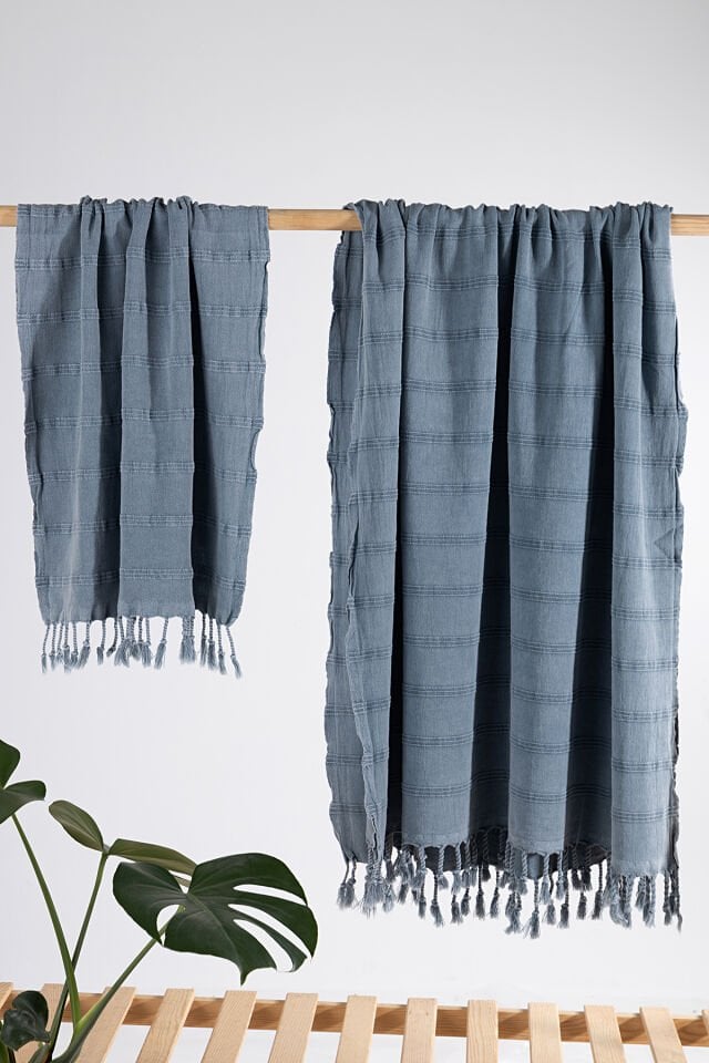 Taşlama Peştemal Peşkir Takımı – Doğallığın ve Şıklığın Buluşma Noktası