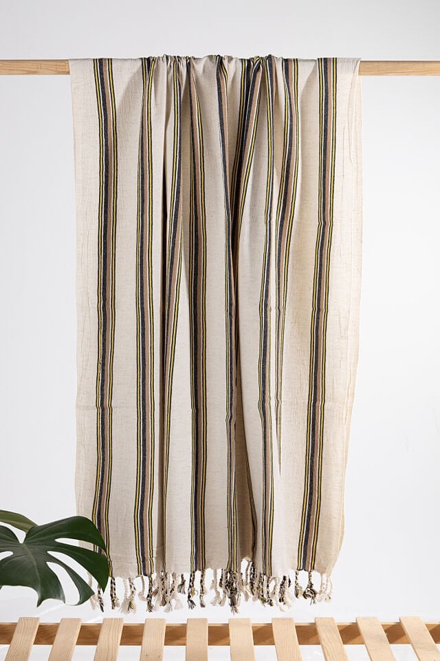 %100 Pamuk Kara Tezgah Dokuma Peştemal