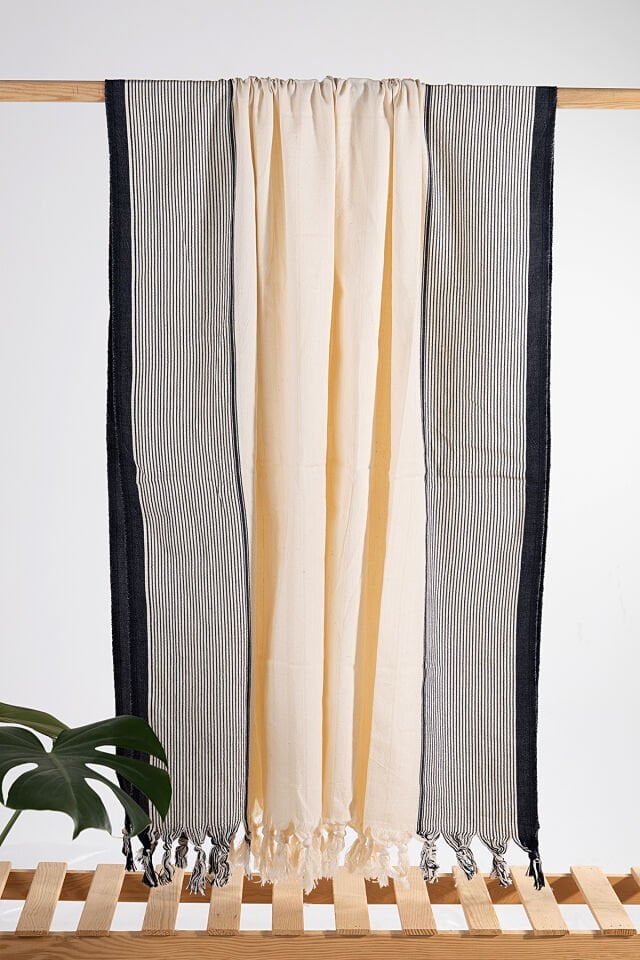 %100 Pamuk Kara Tezgah Dokuma Peştemal