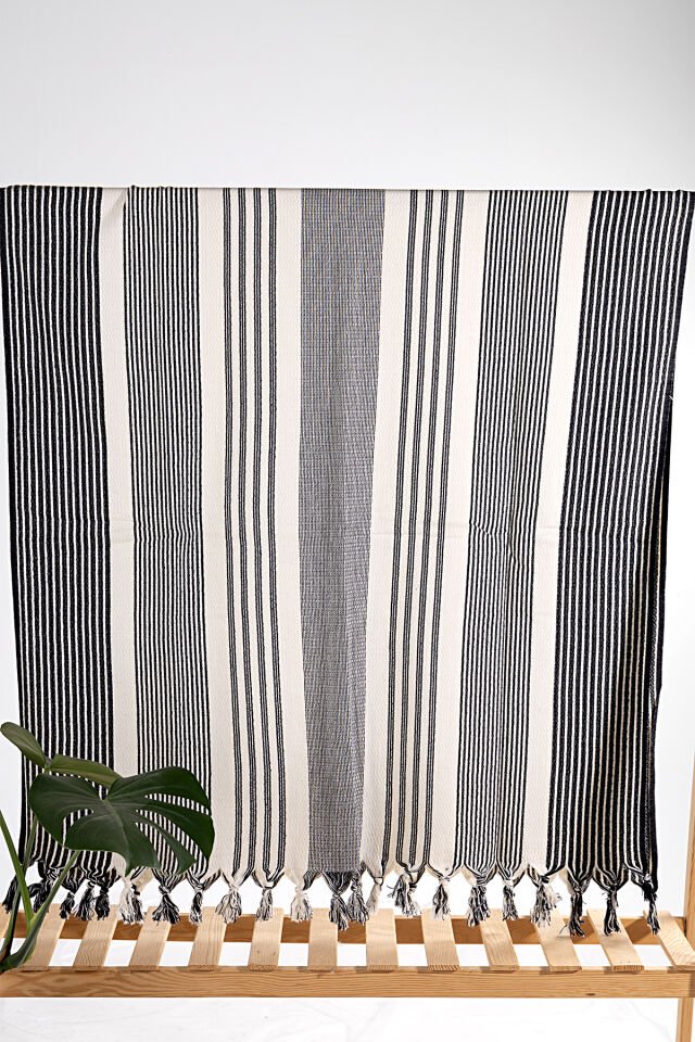 %100 Pamuk Kara Tezgah Dokuma Peştemal