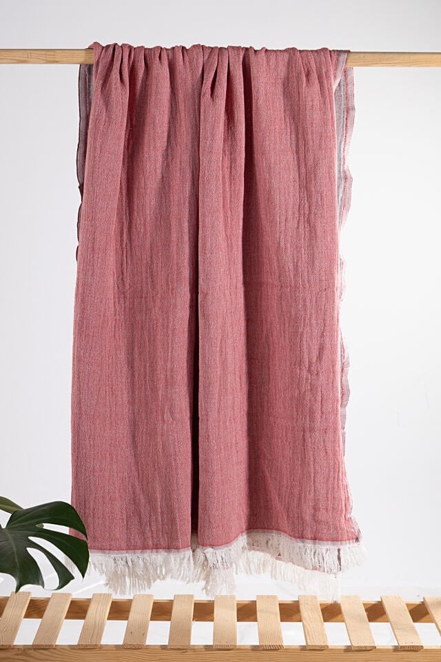 %100 Pamuk Kara Tezgah Dokuma Peştemal