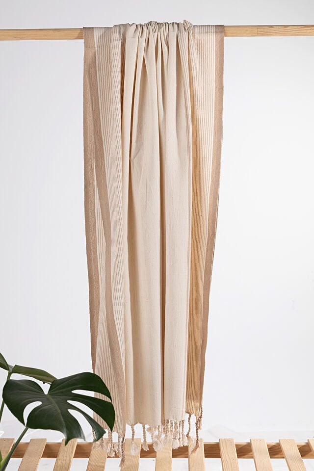 %100 Pamuk Kara Tezgah Dokuma Peştemal