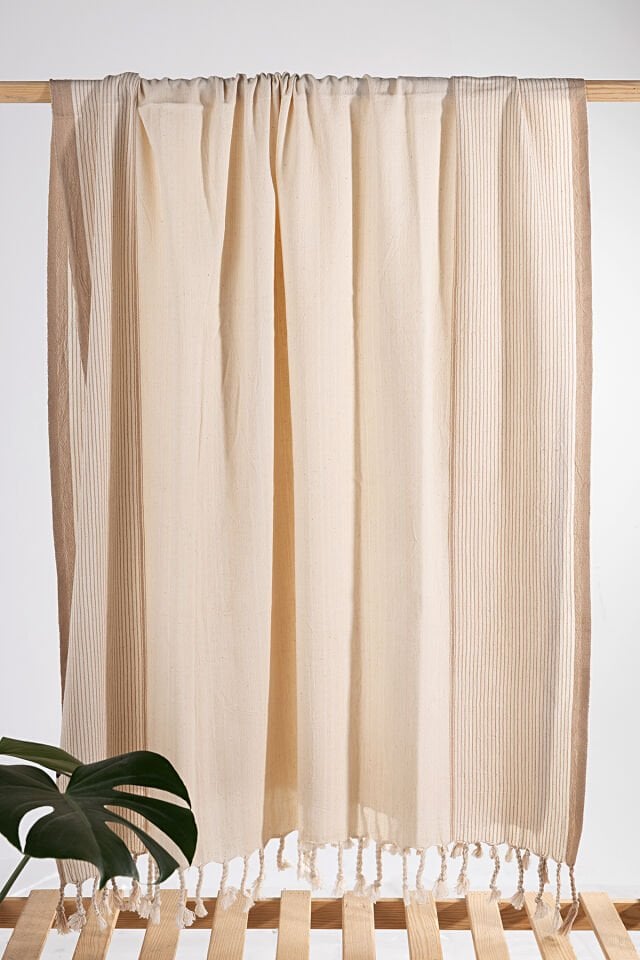 %100 Pamuk Kara Tezgah Dokuma Peştemal