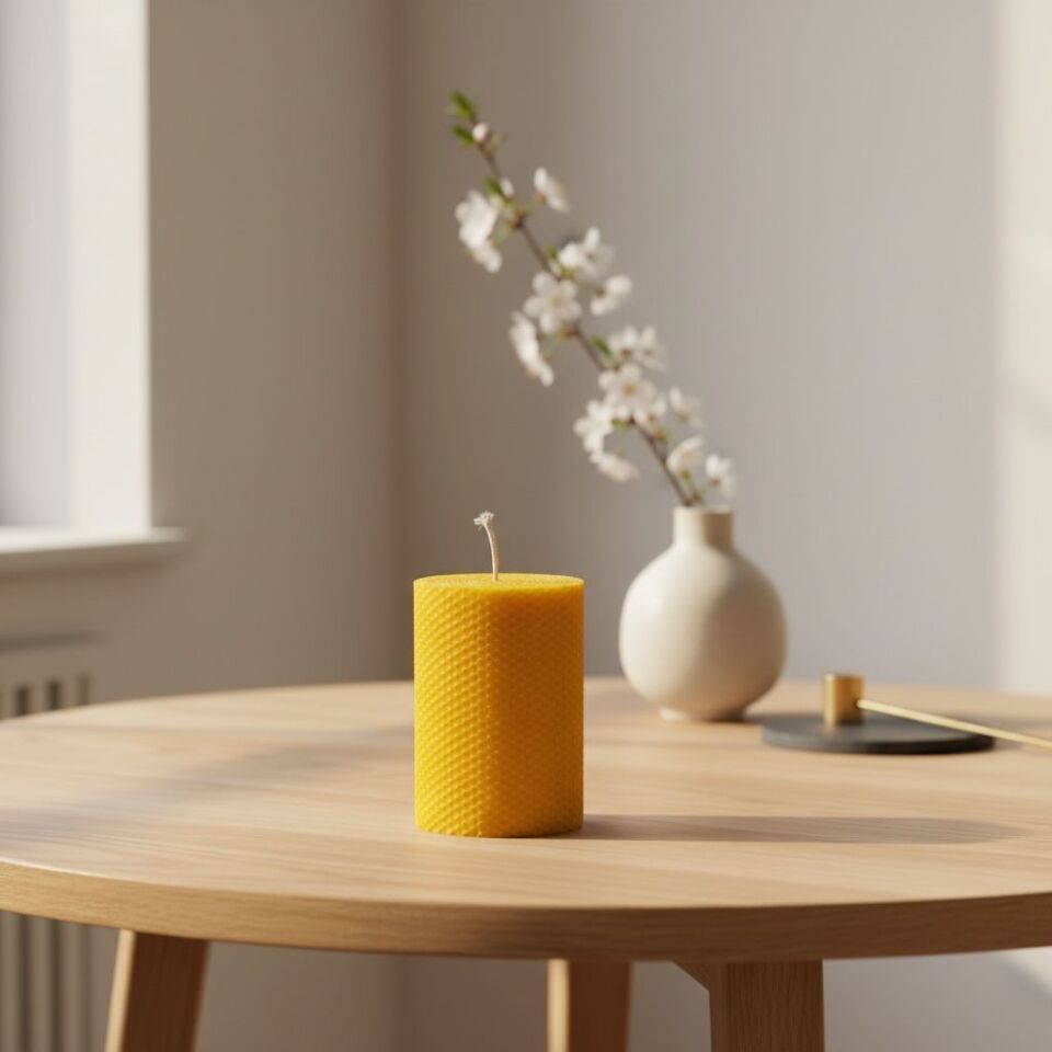 %100 Saf Balmumu Sarma Mum 15x10 cm