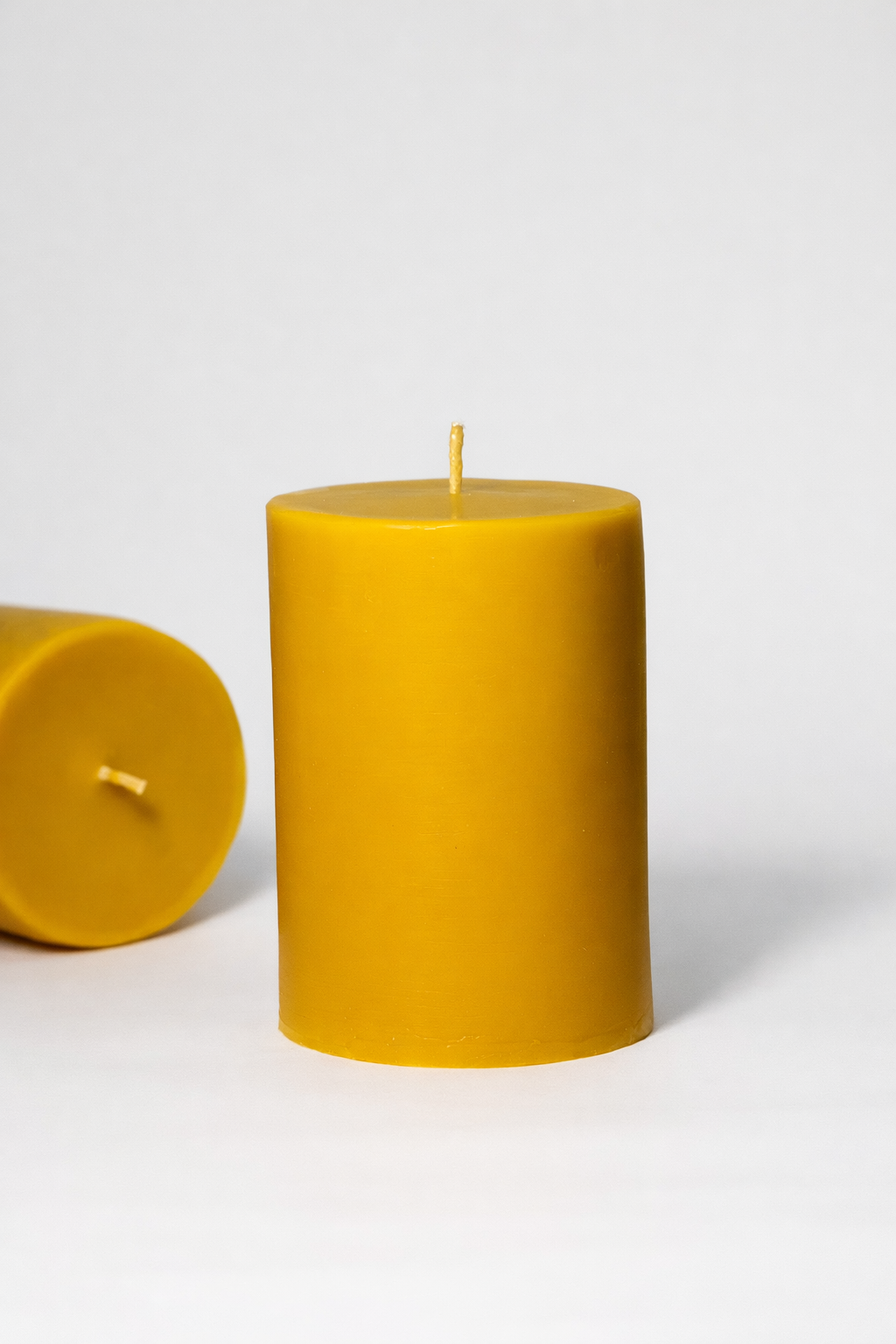 %100 Saf Balmumu Blok Mum 700 gr | 10x15 cm Doğal Uzun Yanışlı Mum