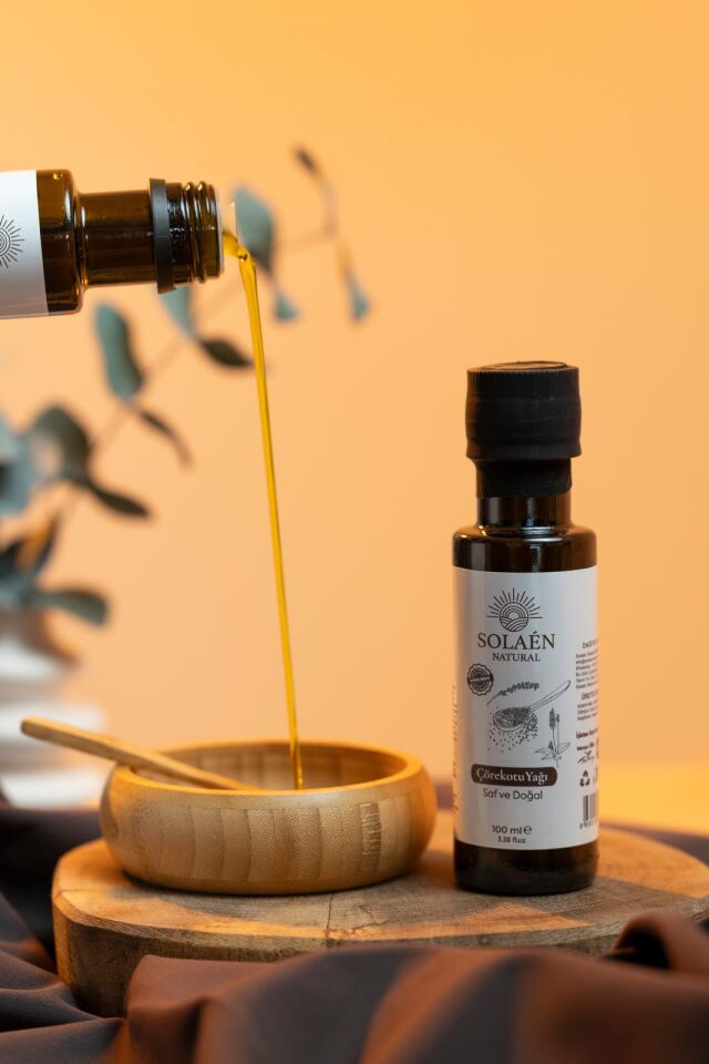 %100 Saf Soğuk Sıkım Çörek Otu Yağı 100 ml Katkısız Doğal Yağ